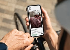 Ripper Bike Studio Website auf einem Smartphone als Webdesign Referenz von Lumios & Co.
